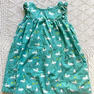 Mini Boden Girls Corduroy Jumper with Ducks Size 3-4Y